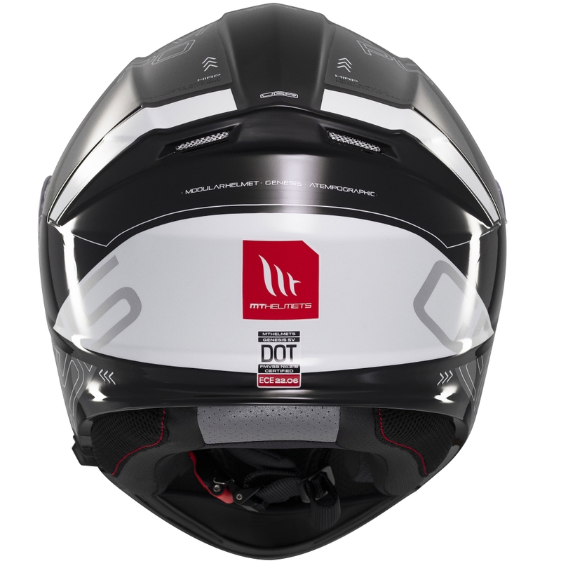 Modułowy kask motocyklowy MT Genesis SV Atempo czarno-szary