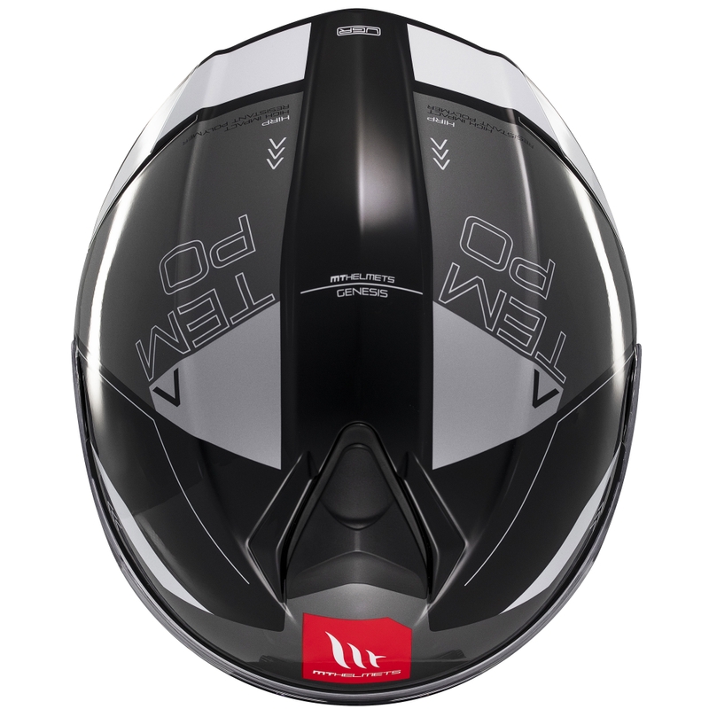 Modułowy kask motocyklowy MT Genesis SV Atempo czarno-szary