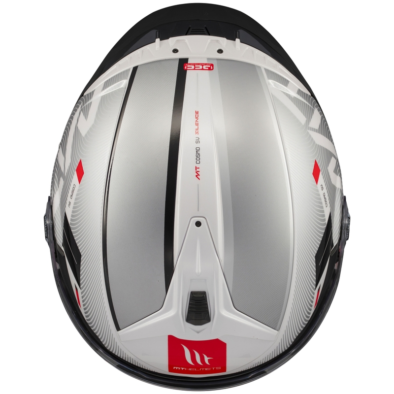 Kask motocyklowy otwarty MT Cosmo SV Silence biało-szary