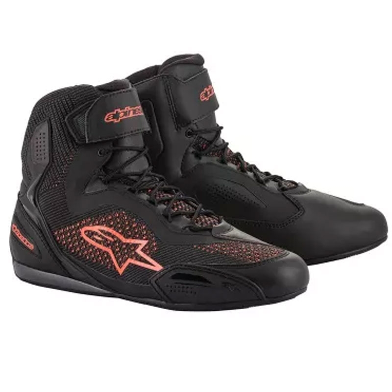 Buty motocyklowe Alpinestars Faster 3 Rideknit Black-Fluo Red