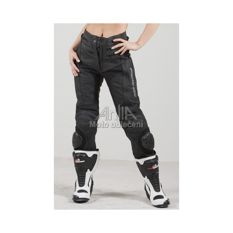 Damskie spodnie skórzane moto ForBikers JANE