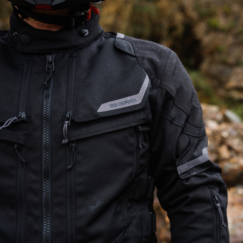 Kurtka motocyklowa Oxford Advanced Rockland Dry2Dry w kolorze czarnym