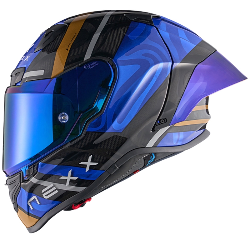 Nexx X.R3R Swirl kask motocyklowy integralny ciemnoniebieski