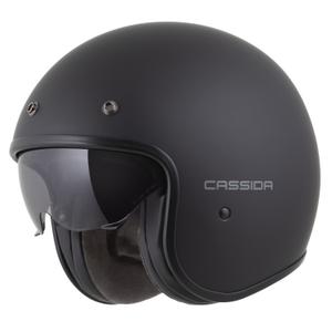 Kask motocyklowy Cassida Oxygen 2.0 Solid Open Face Matowy czarny-ciemnoszary