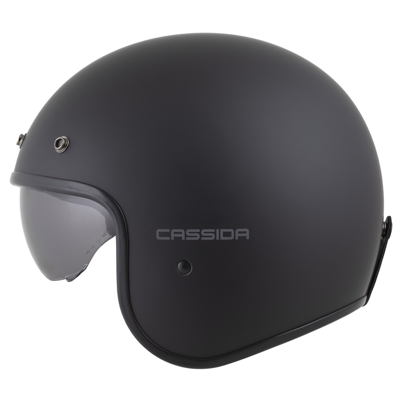 Kask motocyklowy Cassida Oxygen 2.0 Solid Open Face Matowy czarny-ciemnoszary