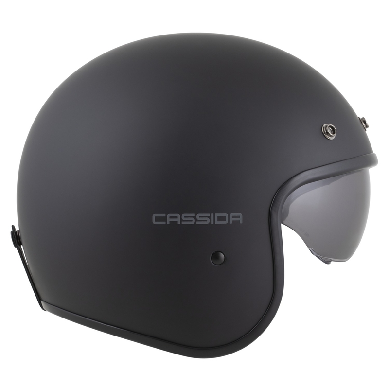 Kask motocyklowy Cassida Oxygen 2.0 Solid Open Face Matowy czarny-ciemnoszary