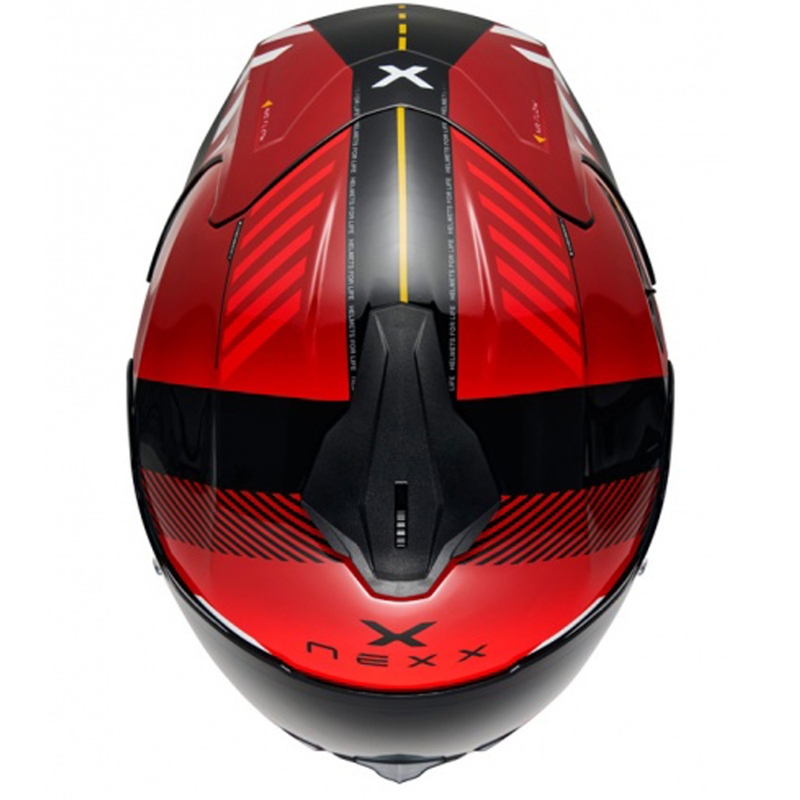 NEXX Y.100R Fade kask motocyklowy integralny czerwono-czarny