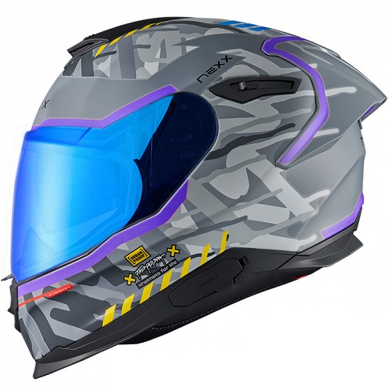 Zintegrowany kask motocyklowy Nexx Y.100R Urbangram szary