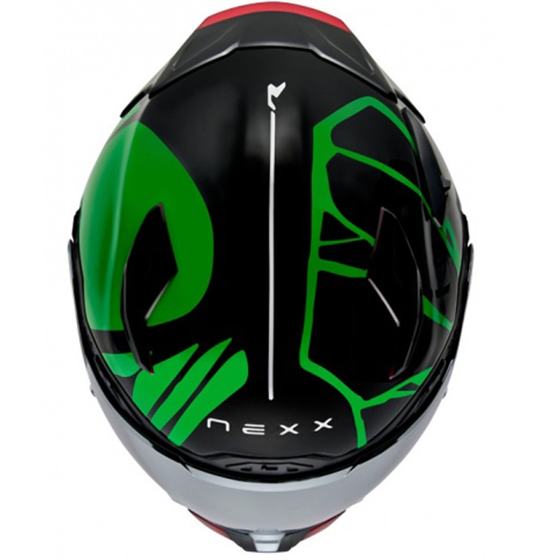 Nexx X.WST3 B-Side kask motocyklowy integralny czarno-zielony