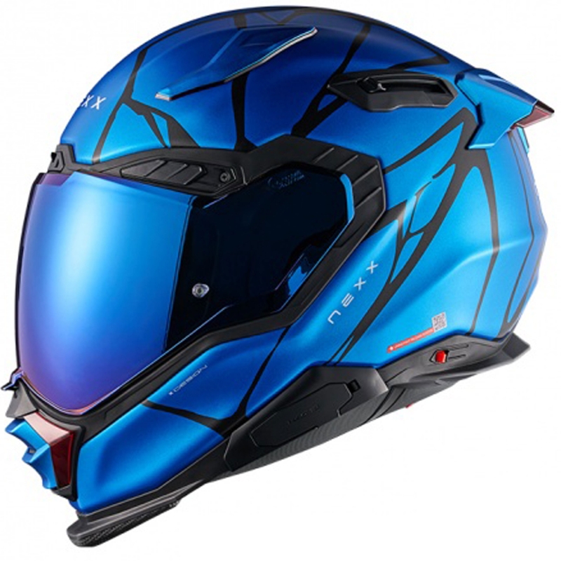 Kask motocyklowy integralny Nexx X.WST3 B-Side niebiesko-czarny