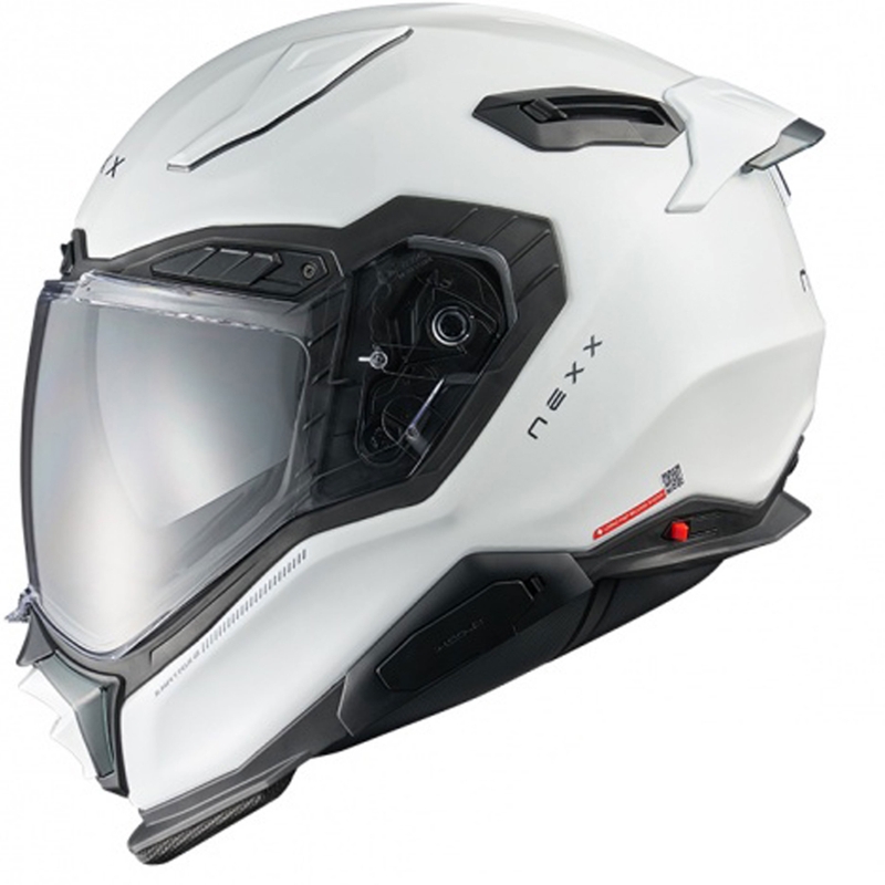 Zintegrowany kask motocyklowy Nexx X.WST3 Zwykły biały