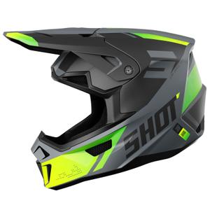 Kask motocrossowy Shot Lite Ultra matowy, fluo żółty
