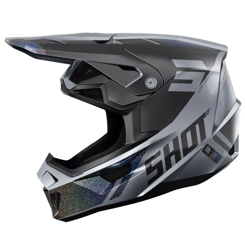 Kask motocrossowy Shot Lite Ultra matowy, holograficzny