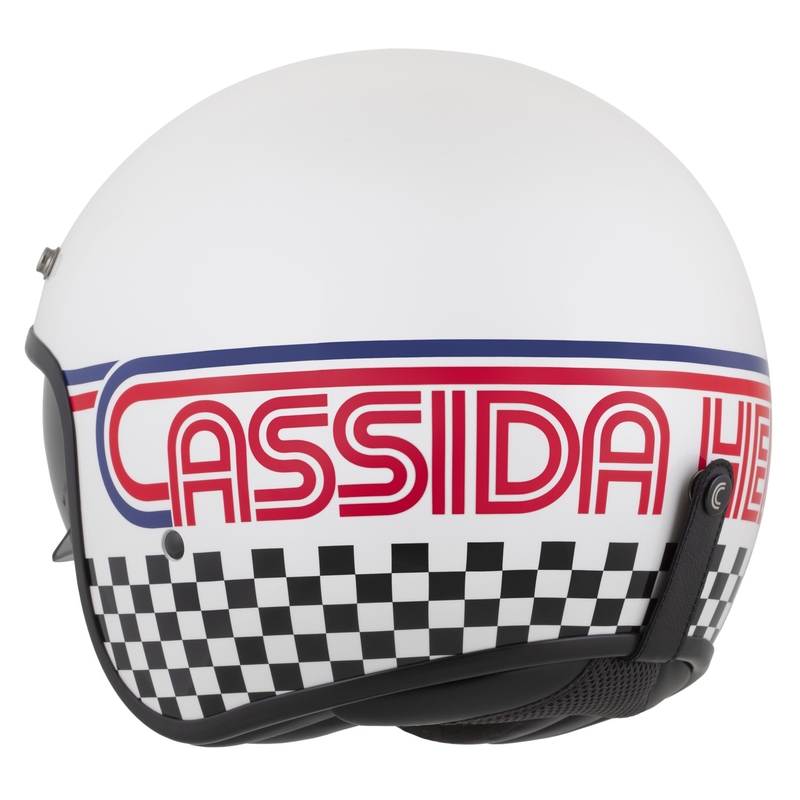 Cassida Oxygen 2.0 Rondo kask motocyklowy otwarty perłowo-biało-czerwono-niebiesko-czarny