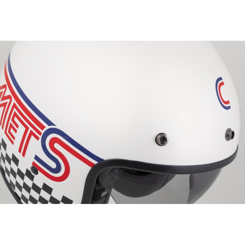 Cassida Oxygen 2.0 Rondo kask motocyklowy otwarty perłowo-biało-czerwono-niebiesko-czarny