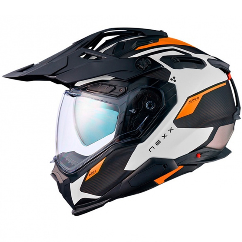 Kask enduro Nexx X.WED3 Keyo biało-pomarańczowy wyprzedaż