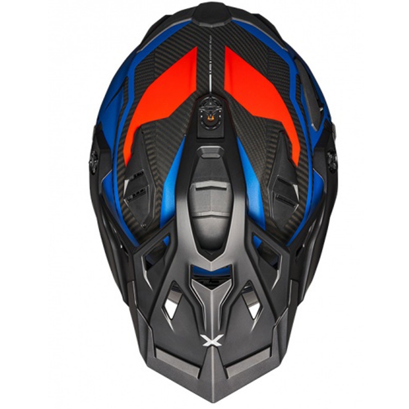 Kask enduro Nexx X.WED3 Keyo niebiesko-czerwony wyprzedaż