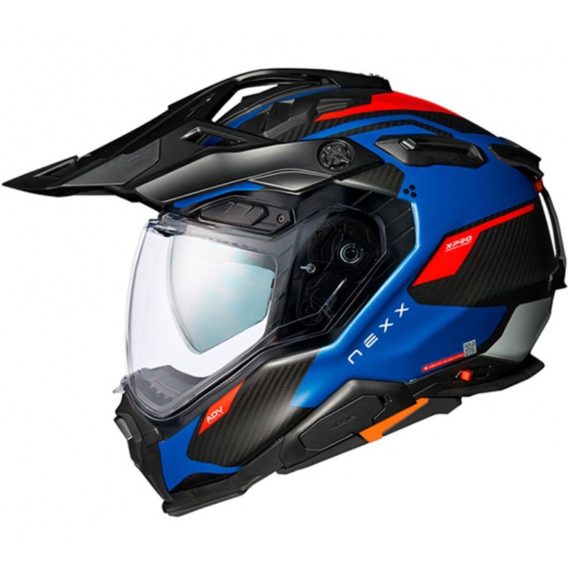 Kask enduro Nexx X.WED3 Keyo niebiesko-czerwony wyprzedaż