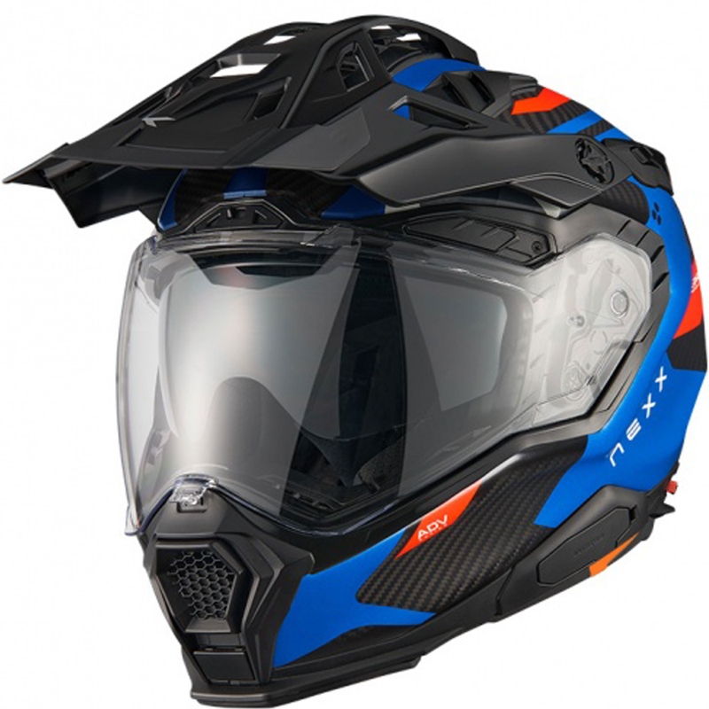 Kask enduro Nexx X.WED3 Keyo niebiesko-czerwony wyprzedaż