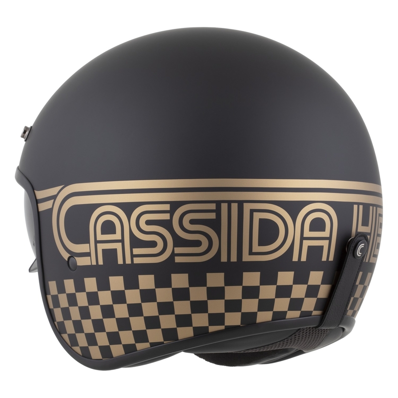 Cassida Oxygen 2.0 Rondo kask motocyklowy otwarty matowy czarno-złoty