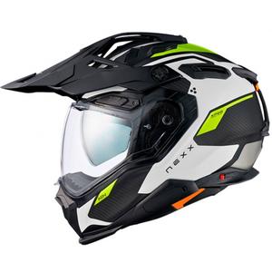 Kask enduro Nexx X.WED3 Keyo biało-fluo zielony