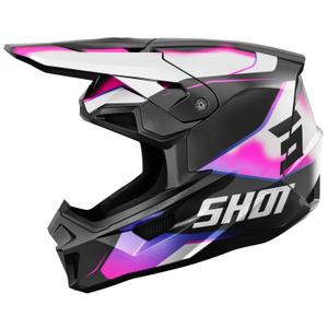Kask motocrossowy Shot Lite Astral niebiesko-różowy
