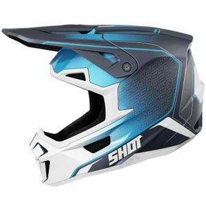 Kask motocrossowy Shot Lite Challenger w kolorze matowego błękitu