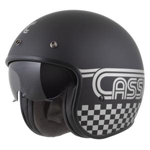 Cassida Oxygen 2.0 Rondo kask motocyklowy otwarty matowy czarno-srebrny