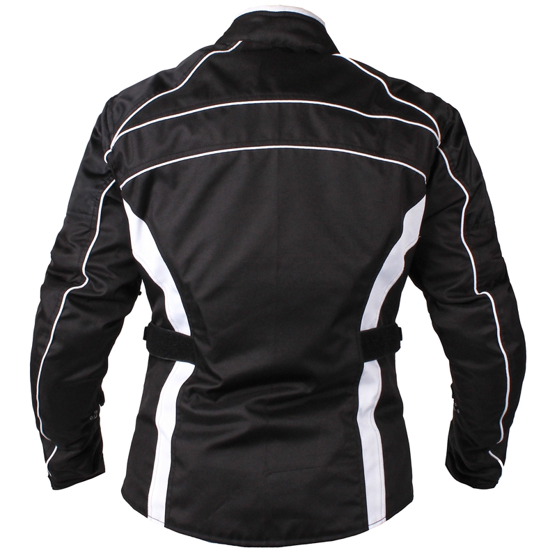 Damska kurtka motocyklowa Basic Black and White Motorcycle Jacket Outlet wyprzedaż