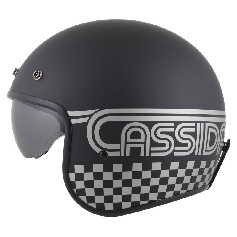 Cassida Oxygen 2.0 Rondo kask motocyklowy otwarty matowy czarno-srebrny