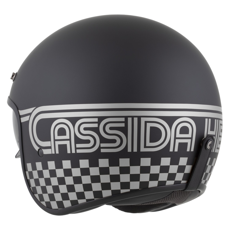 Cassida Oxygen 2.0 Rondo kask motocyklowy otwarty matowy czarno-srebrny
