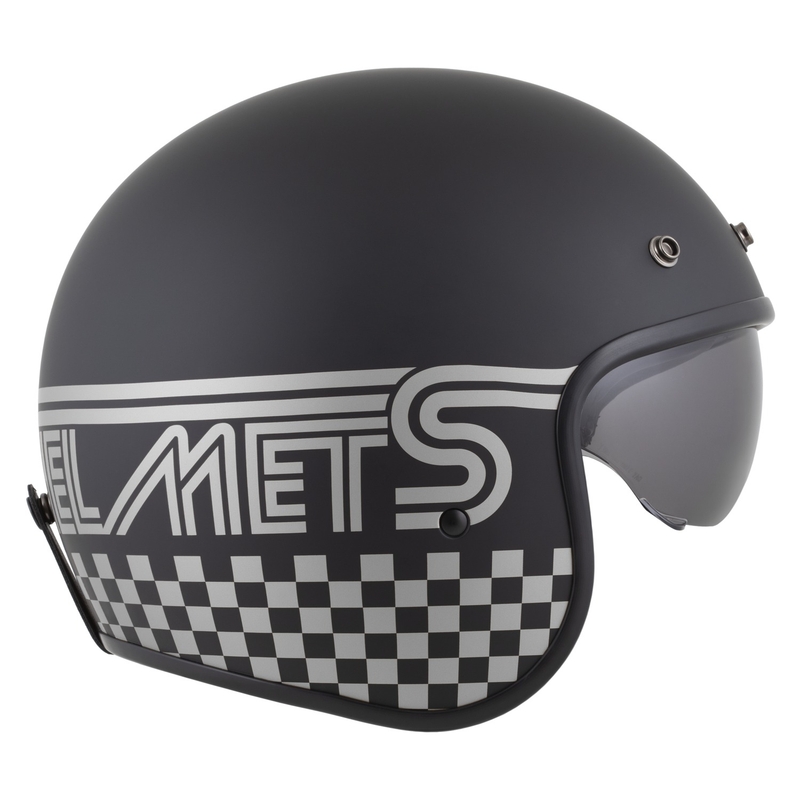 Cassida Oxygen 2.0 Rondo kask motocyklowy otwarty matowy czarno-srebrny