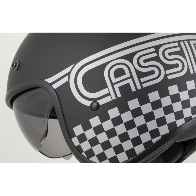 Cassida Oxygen 2.0 Rondo kask motocyklowy otwarty matowy czarno-srebrny