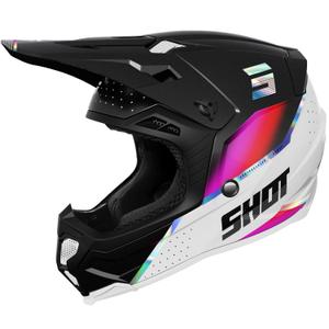 Kask motocrossowy Shot Core Honor czarno-holograficzna perła