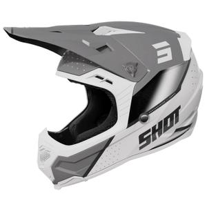 Kask motocrossowy Shot Core Honor szaro-perłowy