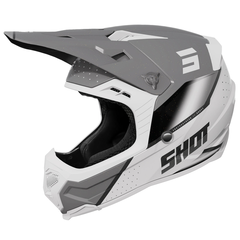 Kask motocrossowy Shot Core Honor szaro-perłowy
