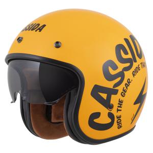 Kask motocyklowy otwarty Cassida Oxygen 2.0 Gear żółto-czarny
