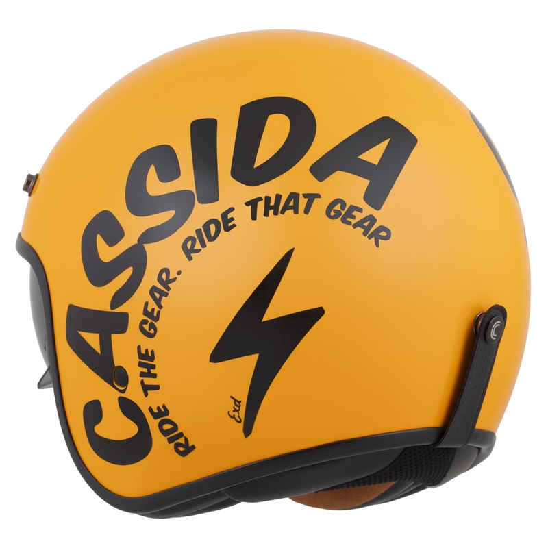Kask motocyklowy otwarty Cassida Oxygen 2.0 Gear żółto-czarny