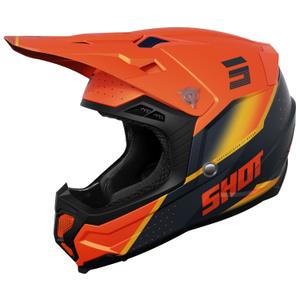 Kask motocrossowy Shot Core Honor pomarańczowo-czarny matowy