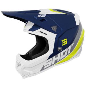 Kask motocrossowy Shot Core Custom niebiesko-perłowy