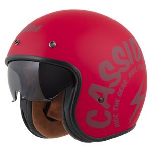 Cassida Oxygen 2.0 Gear Kask motocyklowy otwarty Matowy czerwony-ciemnoczerwony