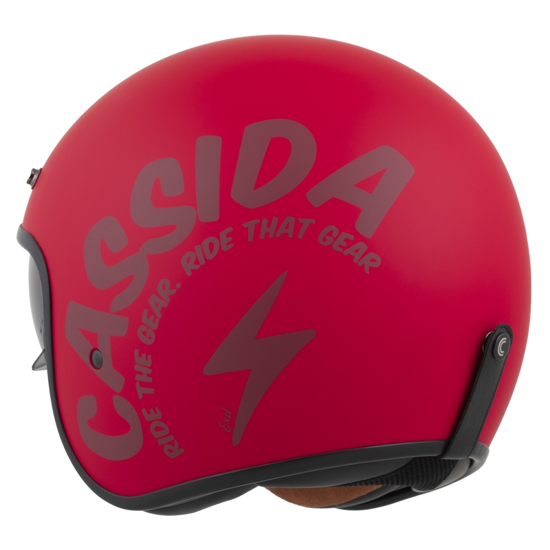 Cassida Oxygen 2.0 Gear Kask motocyklowy otwarty Matowy czerwony-ciemnoczerwony
