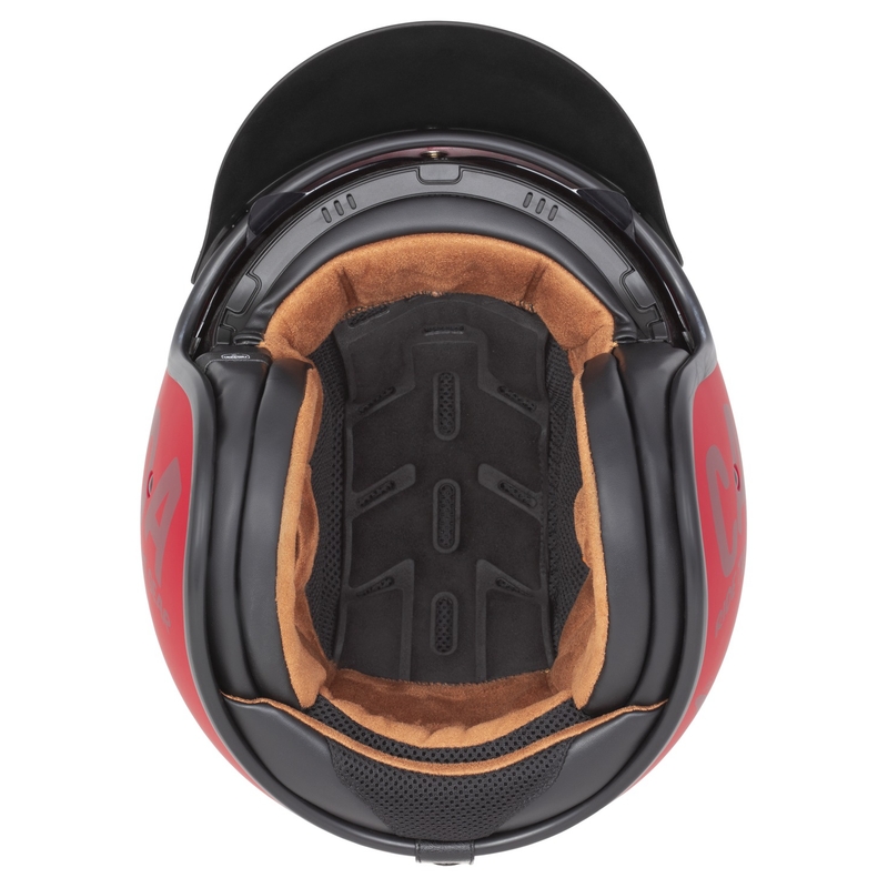 Cassida Oxygen 2.0 Gear Kask motocyklowy otwarty Matowy czerwony-ciemnoczerwony