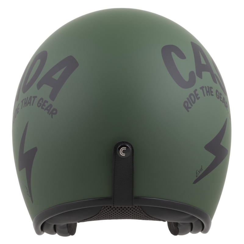 Cassida Oxygen 2.0 Gear Kask motocyklowy otwarty matowy zielono-czarny