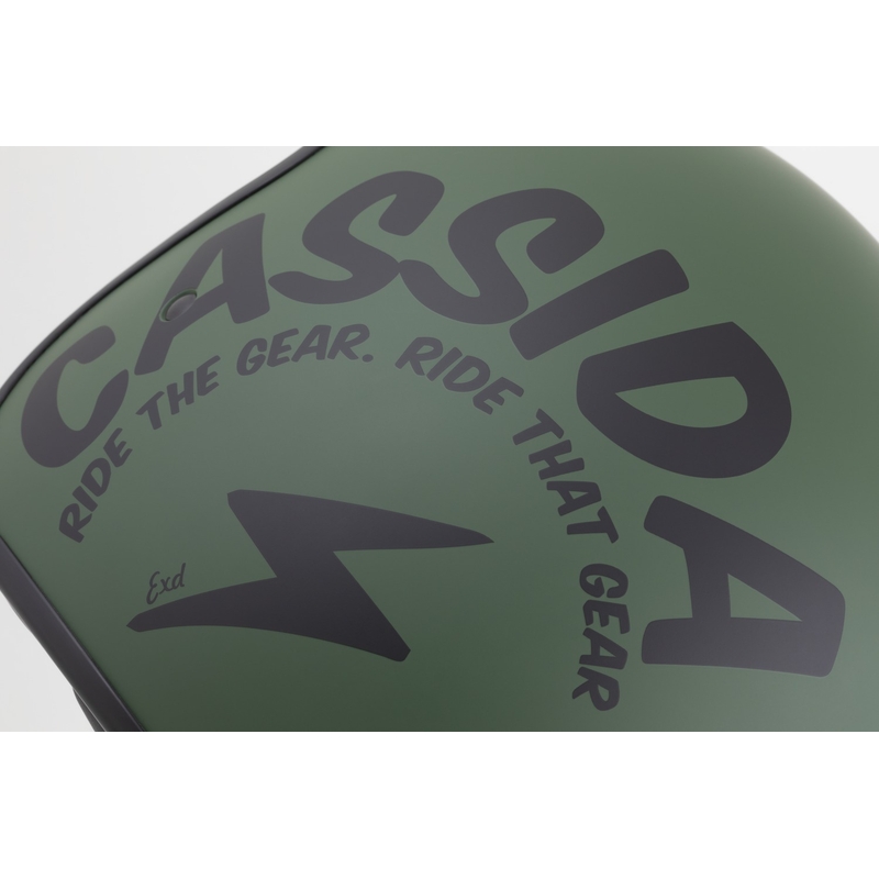 Cassida Oxygen 2.0 Gear Kask motocyklowy otwarty matowy zielono-czarny