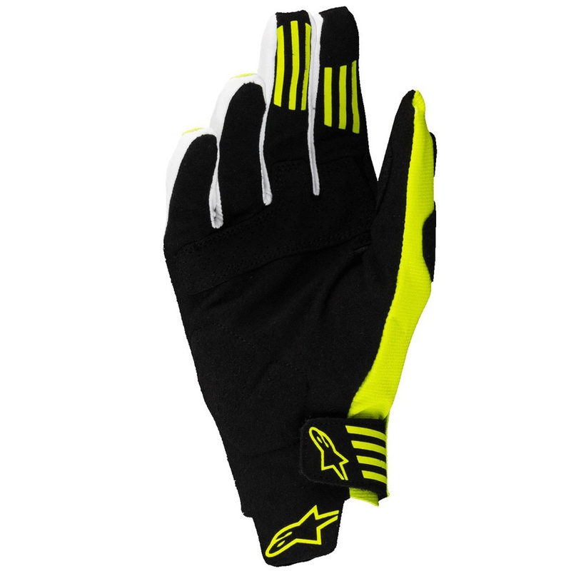 Rękawice motocrossowe Alpinestars Techstar czarno-fluo żółte