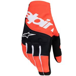 Rękawice motocrossowe Alpinestars Techstar czarno-pomarańczowe