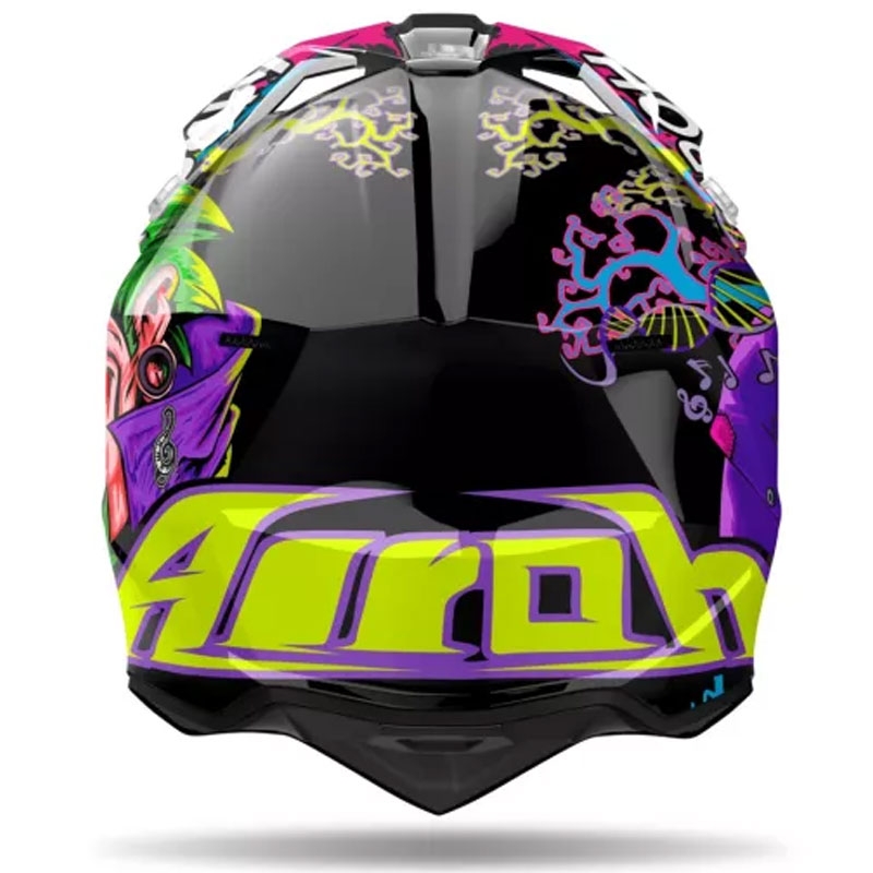 Kask motocrossowy Airoh Wraaap Music wielokolorowy