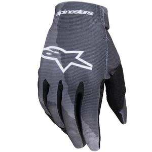 Rękawice motocyklowe dziecięce Alpinestars Radar moro szaro-czarne