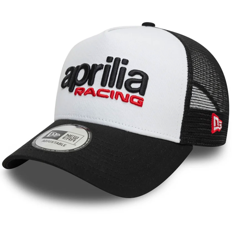 Aprilia Trucker czapka biało-czarna